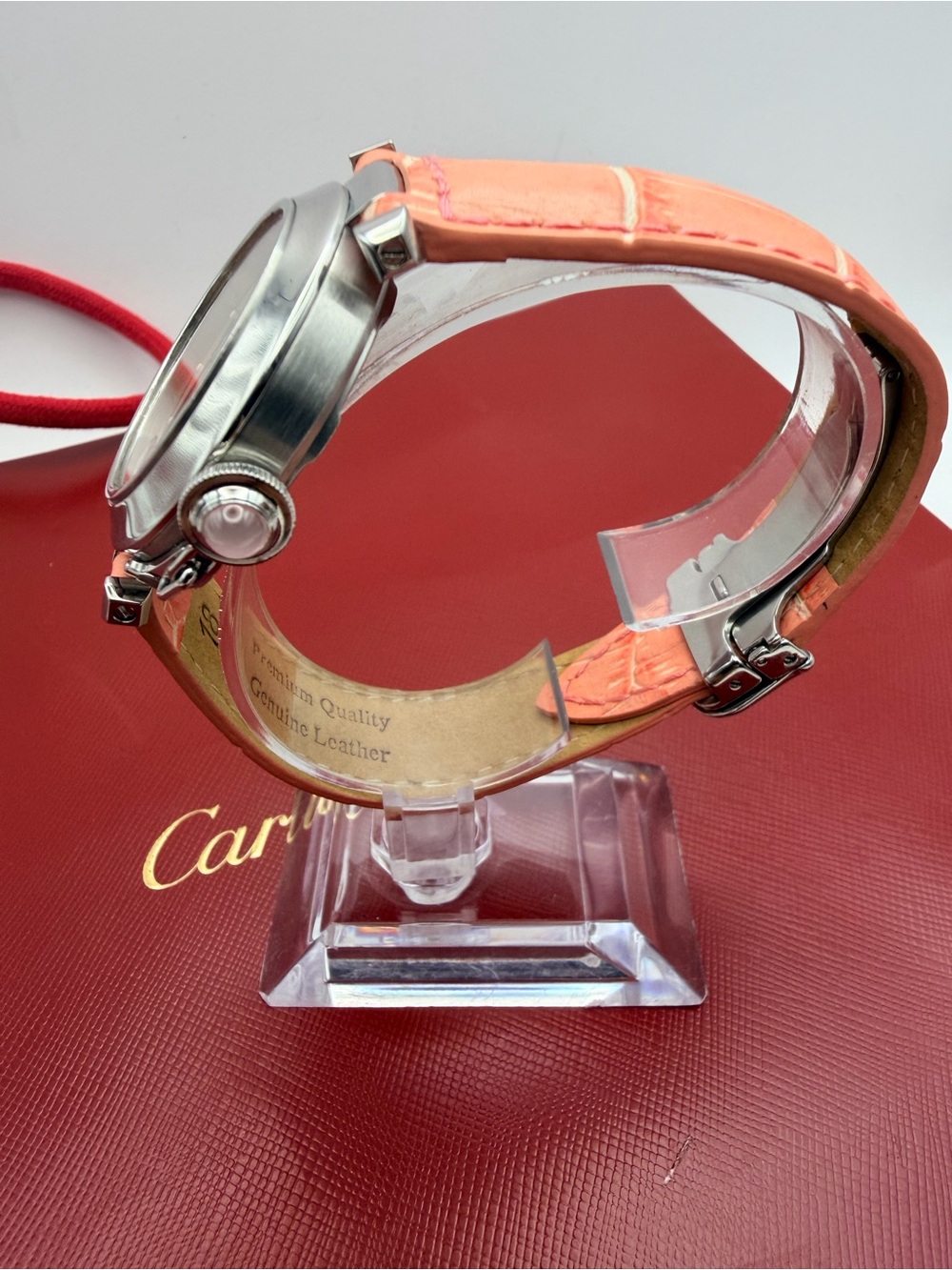 Cartier Pink Mother of Pearl Dial Automatic Pasha Watch - Picture 7 of 12